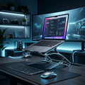 Solnaque™ HelixArc Premium Ergonomic Laptop Stand The Art of Ergonomics: Sculpted for Performance, Engineered for Comfort.